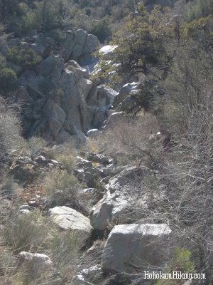Granite stream bed in Roger's Canyon
